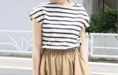 IENA】ボーダーフレンチスリーブTシャツ - メルカリ