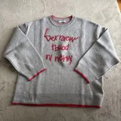 niko and…グレーニット 刺繍