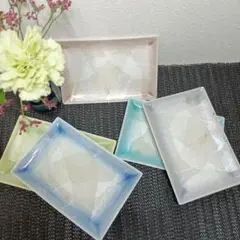 九谷焼 四方皿 焼き物皿 小皿 食器 5枚セット