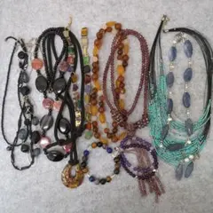 【お得セット①】天然石　パワーストーン　水晶　アクセサリーまとめ売り　遺品整理