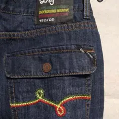 9090 ラインストーン ギラギラデニムパンツ Lサイズ タグ付き - メルカリ