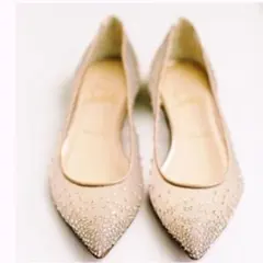 ルブタン follies strass フラットシューズ