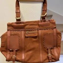SEE BY CHLOE ブラウン レザー ハンドバッグ