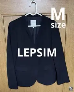 LEPSIM ブラック ノーカラージャケット M セレモニー　卒園式　卒業式