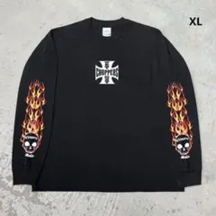 WEST COAST CHOPPERS スカル 長袖 Tシャツ 黒 XL - メルカリ