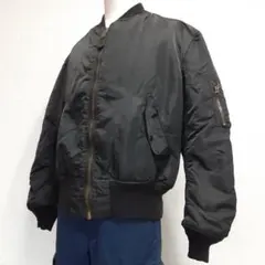 美品★ALPHA アルファ フライトジャケット Lサイズ 黒 90s USA製