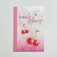 平成 さくらんぼ Sweet Cherry スイートチェリー ミニメモ帳 当時物のサムネイル