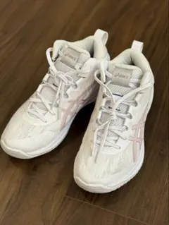 ASICS バスケットボールシューズ ホワイト/ピンク
