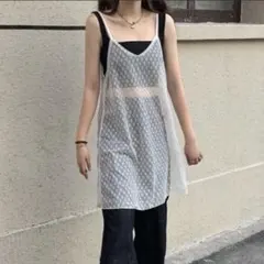 チュールキャミワンピース