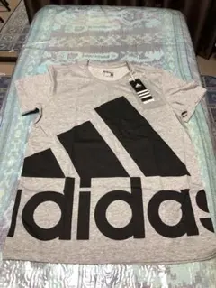 adidas グレー Tシャツ Mサイズ 新品タグ付き