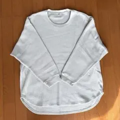 ⭐️UNIQLOユニクロ⭐️新品未使用⭐️XXL・ワッフル素材ライトグリーン・ロンT