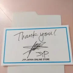 JYP JAPAN ONLINE STORE サンキューカード JYpark