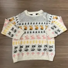 H&M 動物柄ニットセーター
