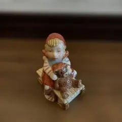 ロイヤルコペンハーゲン 置物 PIXIE WITH SLEIGH シリーズ