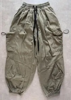 アンカースミス カーゴパンツ オリーブ色 サイドポケット付き M 150