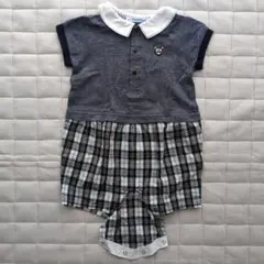 familiar 半袖ポロシャツスタイルロンパース