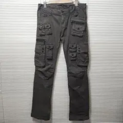 NO ID. ノーアイディー カーゴパンツ3 ストレッチ ヴィンテージ加工のサムネイル