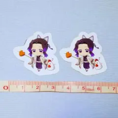 鬼滅の刃 胡蝶しのぶ ローソンコラボステッカー ２枚セット