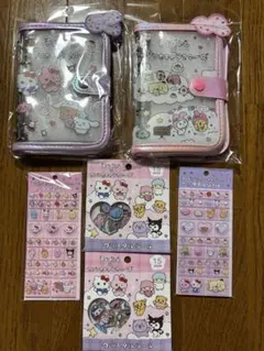 本日発送◯チェゴジムサンリオキャラクターズコラボ　タイルシール おはじきセット