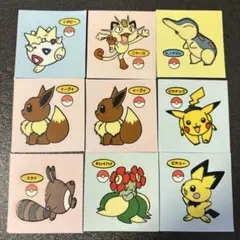 ポケモン　デコキャラシール　初期　ラッキーシール