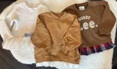 女の子　トップス　3枚セット　90