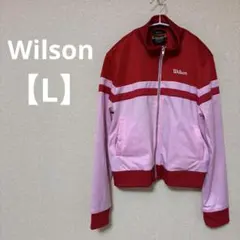 Wilson 赤 ピンク ストライプ ジャケット【L】