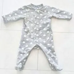 ジャカディ Jacadi 67cm 裏起毛 足付き ロンパース 60cm