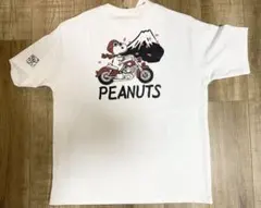 新品 PEANUTS スヌーピー バイクTシャツ ホワイト メンズ　Mサイズのサムネイル