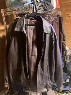IZOD ダークブラウン レザージャケット