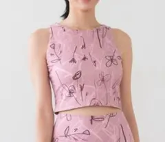 SUKALA リボン柄トップス Mサイズ