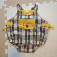 mikiHOUSE チェック柄ロンパース T85-91