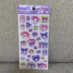 新品　マイメロandクロミ　ポップデコパーティー　ラメきらクリスタルシール