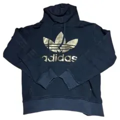 adidas ゴールドロゴ フード付きパーカー