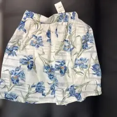 レディース フレアスカート 花柄 M