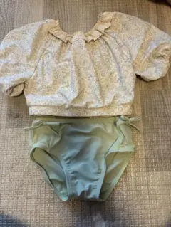 フリル付き花柄水着セット（女の子用）