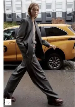 ZARA ワイドダーツパンツ　S
