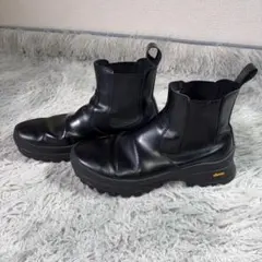 S&R様専用訳ありZARA ザラ レザーサイドゴアブーツ ビブラムソール27.5