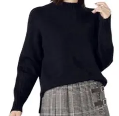 COMME CA ISM ハイネックニット