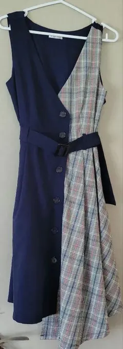 axes femme アシンメトリー　ノースリーブワンピース