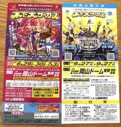 木下大サーカス 岡山公演 期日指定平日入場券×１枚（割引券×１枚のおまけ付き）のサムネイル