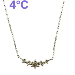 4℃❣️K10ダイヤモンドネックレス スキンジュエリー 華奢 シルバーアクセサリー
