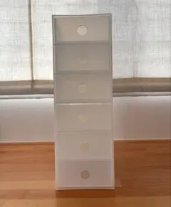 無印良品　廃番　半透明ポリプロピレン　小物収納ボックス6段