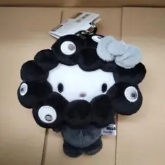 黒ミャクミャク　サンリオ　なりきりぬいぐるみBC キティ　カラビナ付