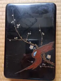 梅の蒔絵 硯箱 文箱 漆器