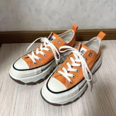 CONVERSE ALL STAR 23.5cm オレンジ 厚底スニーカー