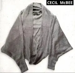 CECI McBEE セシルマクビー　モモンガカーディガン　グレー　M 長袖