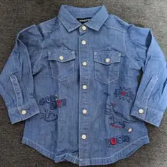 klädkäp デニムシャツ サイズ90