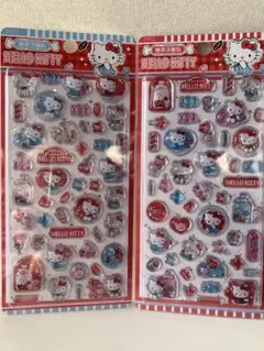 サンリオ ハローキティ ボンボンドロップ風シール 凹まないうるちゅる 2枚セット