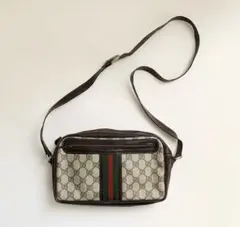 OLD GUCCI グッチ ヴィンテージ シェリーラインGGロゴショルダーバッグ