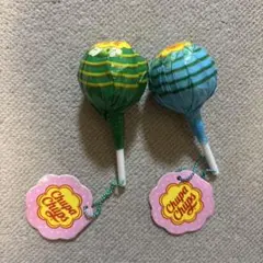 Chupa Chups キャンディ型キーホルダー 2個セット